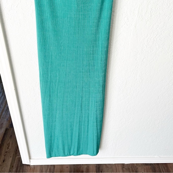 Free People Dress Women's Medium Intimately Bare It All Bodycon Slip Turquoise - Picture 4 of 14